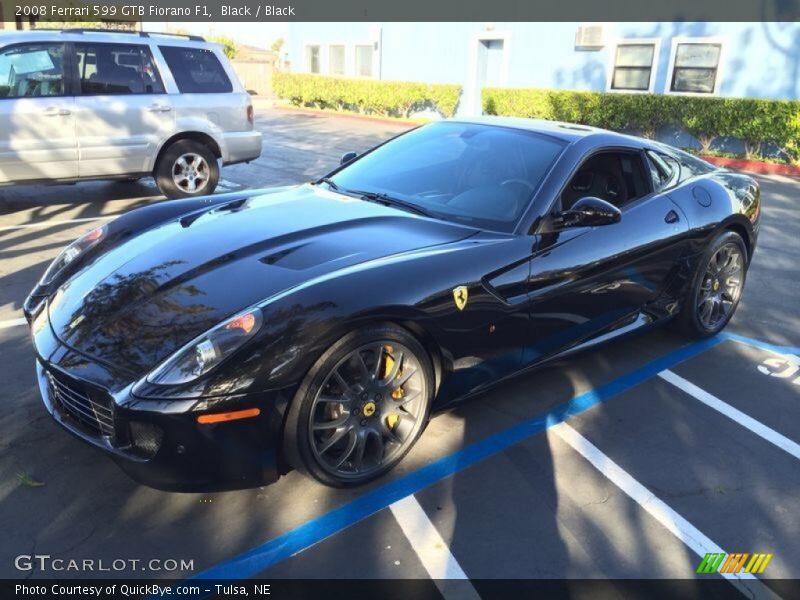 Black / Black 2008 Ferrari 599 GTB Fiorano F1