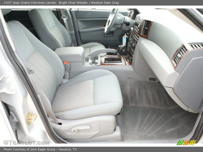 Bright Silver Metallic / Medium Slate Gray 2007 Jeep Grand Cherokee Laredo