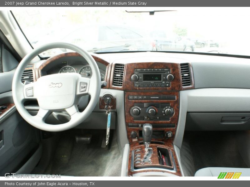 Bright Silver Metallic / Medium Slate Gray 2007 Jeep Grand Cherokee Laredo