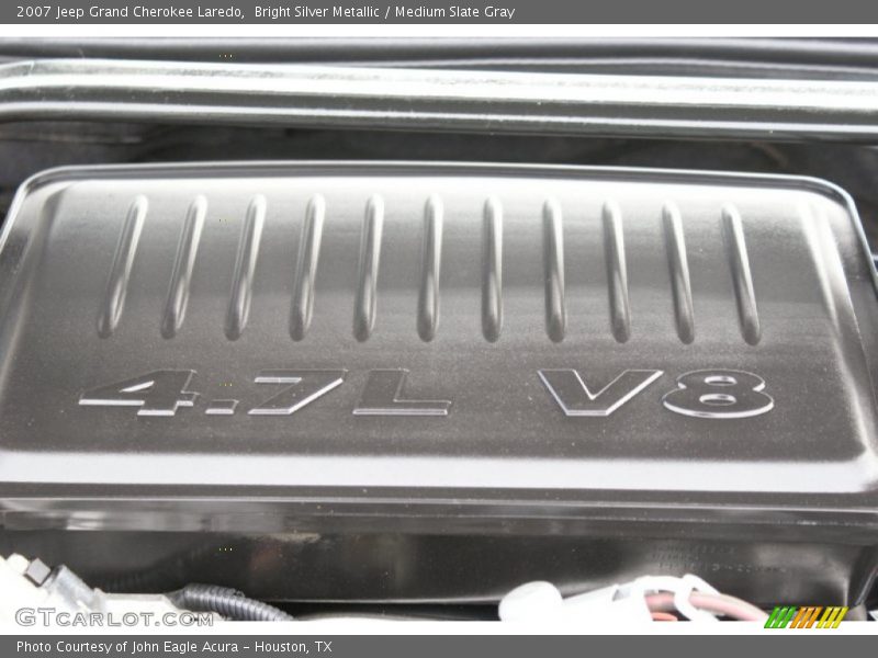Bright Silver Metallic / Medium Slate Gray 2007 Jeep Grand Cherokee Laredo