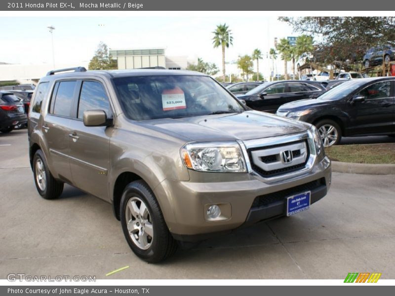 Mocha Metallic / Beige 2011 Honda Pilot EX-L