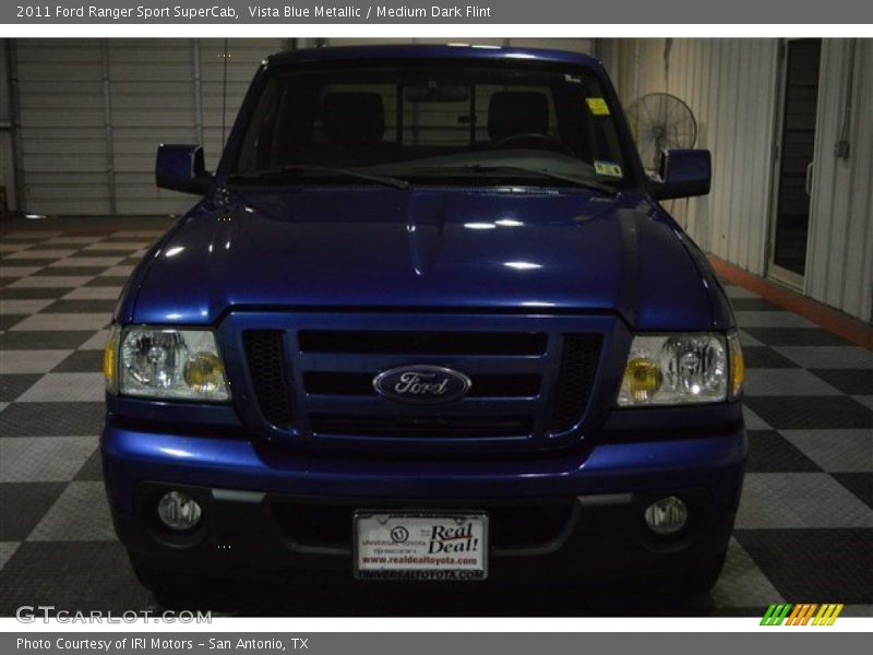 Vista Blue Metallic / Medium Dark Flint 2011 Ford Ranger Sport SuperCab