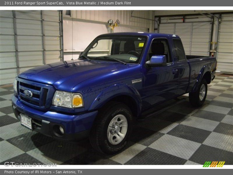 Vista Blue Metallic / Medium Dark Flint 2011 Ford Ranger Sport SuperCab