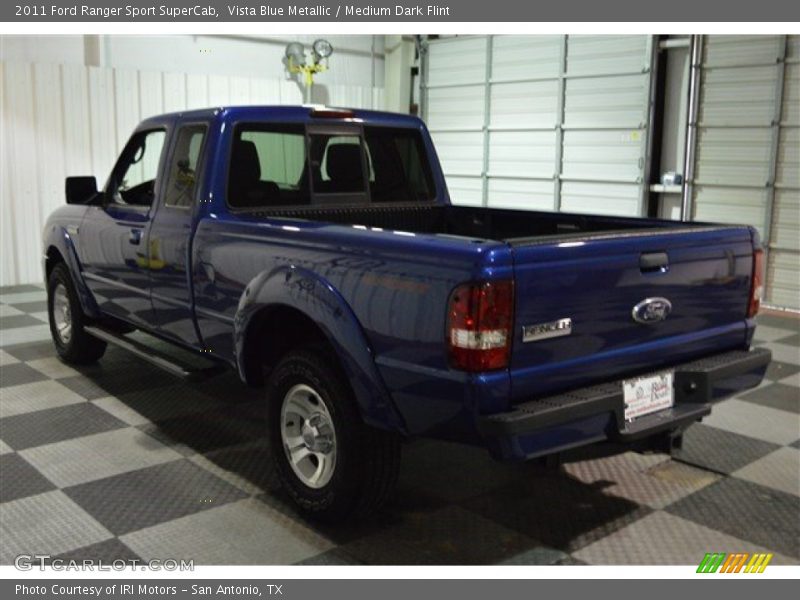 Vista Blue Metallic / Medium Dark Flint 2011 Ford Ranger Sport SuperCab