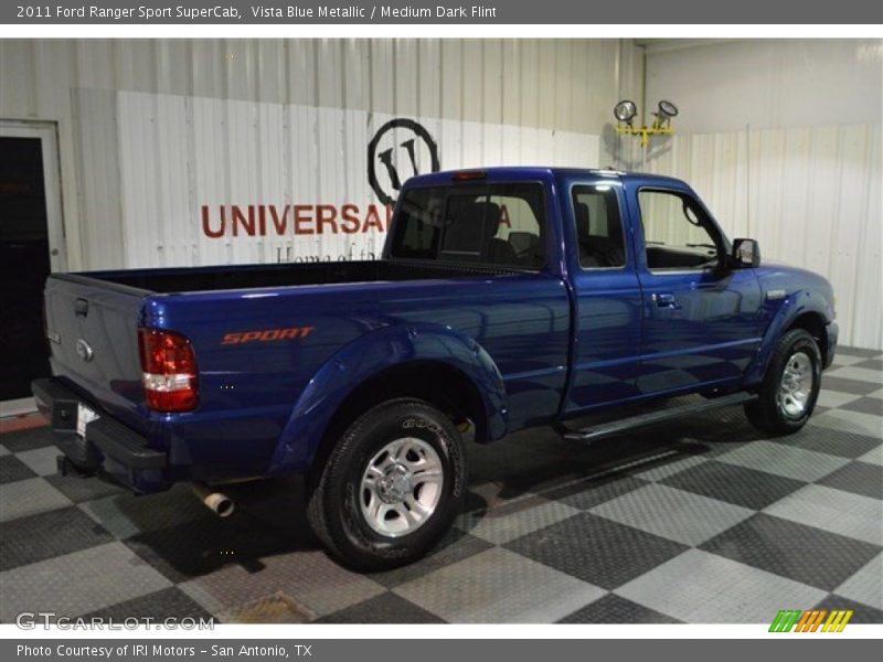 Vista Blue Metallic / Medium Dark Flint 2011 Ford Ranger Sport SuperCab