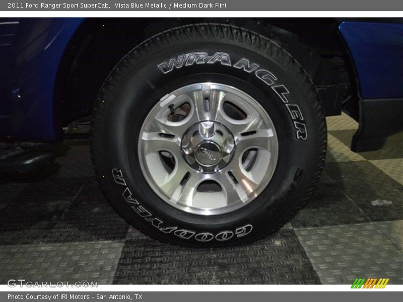 Vista Blue Metallic / Medium Dark Flint 2011 Ford Ranger Sport SuperCab