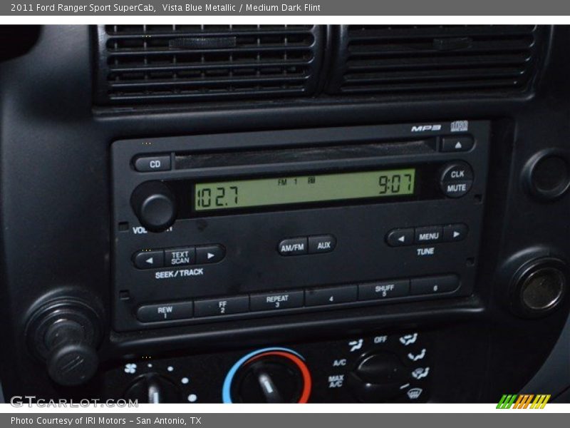 Vista Blue Metallic / Medium Dark Flint 2011 Ford Ranger Sport SuperCab