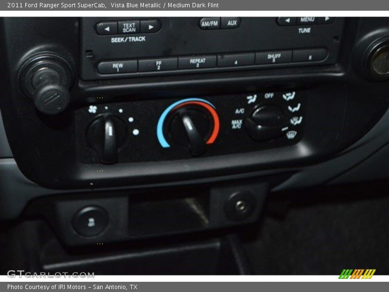 Vista Blue Metallic / Medium Dark Flint 2011 Ford Ranger Sport SuperCab