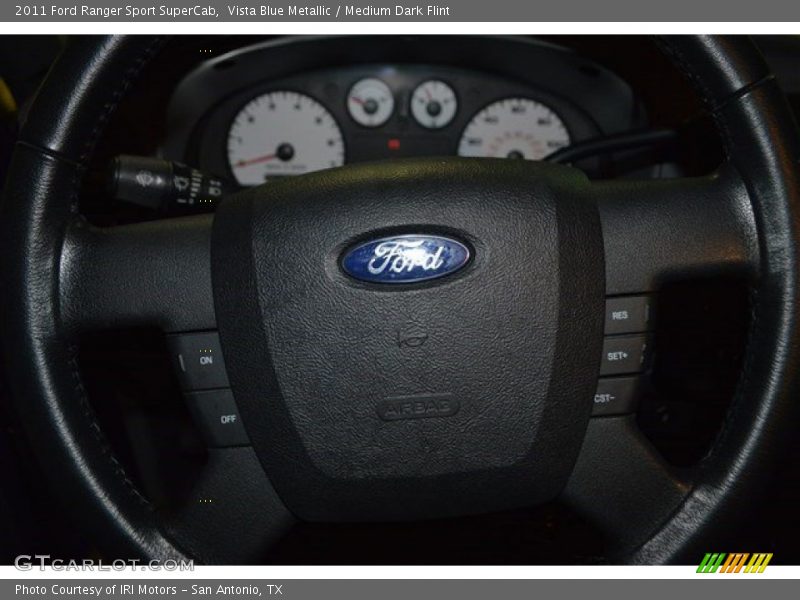 Vista Blue Metallic / Medium Dark Flint 2011 Ford Ranger Sport SuperCab