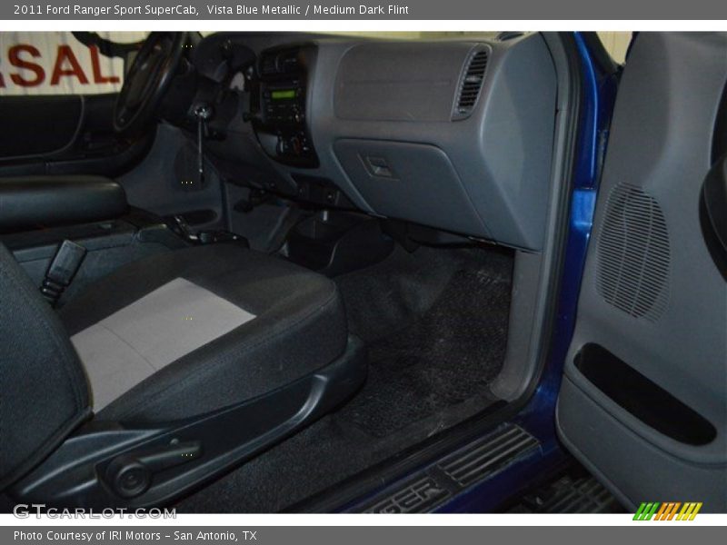 Vista Blue Metallic / Medium Dark Flint 2011 Ford Ranger Sport SuperCab