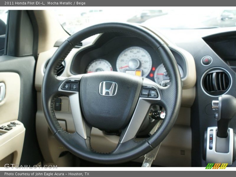 Mocha Metallic / Beige 2011 Honda Pilot EX-L