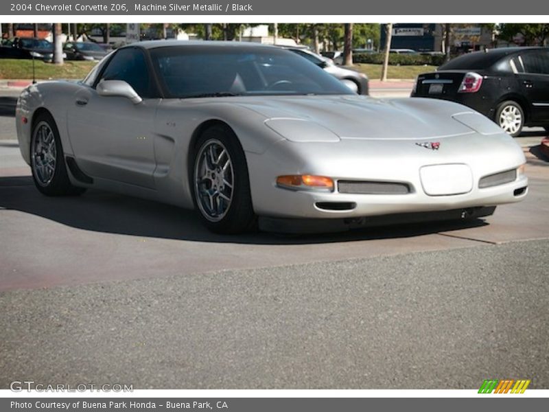 Machine Silver Metallic / Black 2004 Chevrolet Corvette Z06