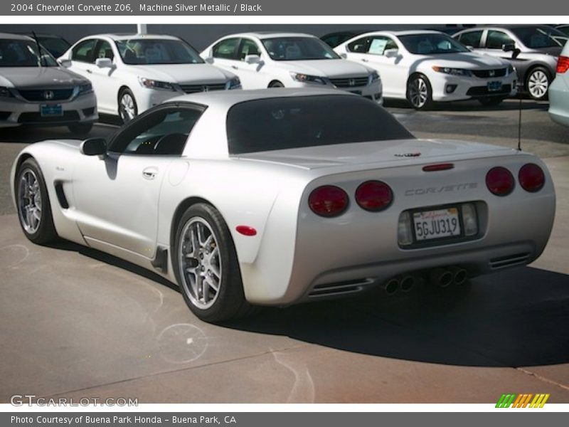 Machine Silver Metallic / Black 2004 Chevrolet Corvette Z06