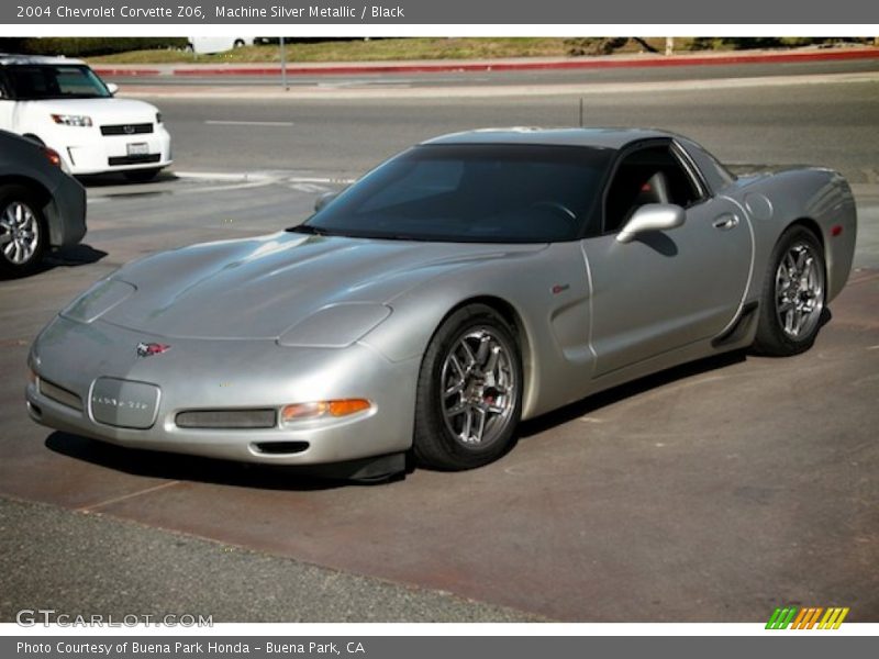 Machine Silver Metallic / Black 2004 Chevrolet Corvette Z06