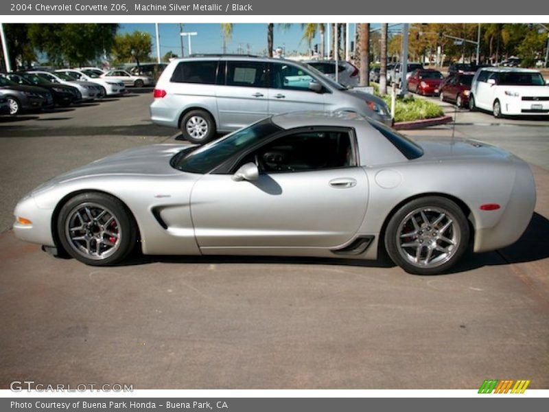 Machine Silver Metallic / Black 2004 Chevrolet Corvette Z06