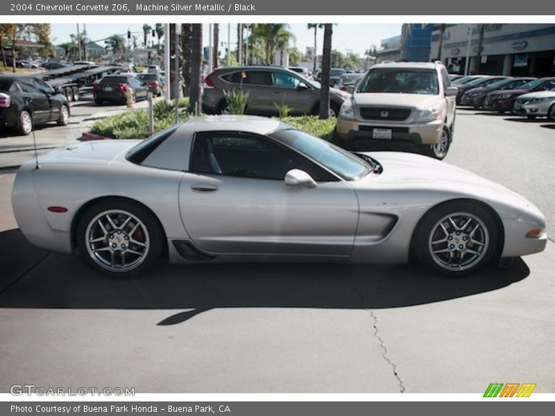 Machine Silver Metallic / Black 2004 Chevrolet Corvette Z06