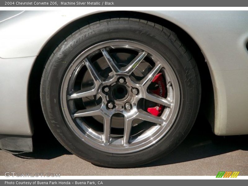 Machine Silver Metallic / Black 2004 Chevrolet Corvette Z06
