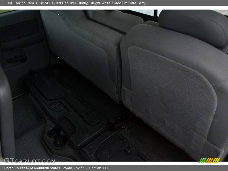 Bright White / Medium Slate Gray 2008 Dodge Ram 3500 SLT Quad Cab 4x4 Dually