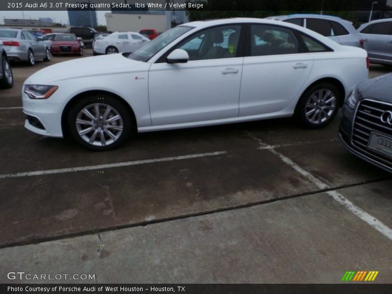 Ibis White / Velvet Beige 2015 Audi A6 3.0T Prestige quattro Sedan