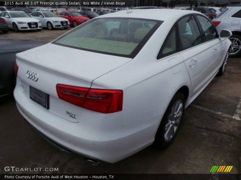 Ibis White / Velvet Beige 2015 Audi A6 3.0T Prestige quattro Sedan