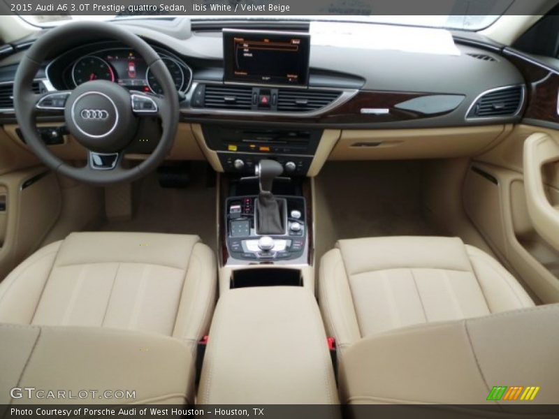 Ibis White / Velvet Beige 2015 Audi A6 3.0T Prestige quattro Sedan