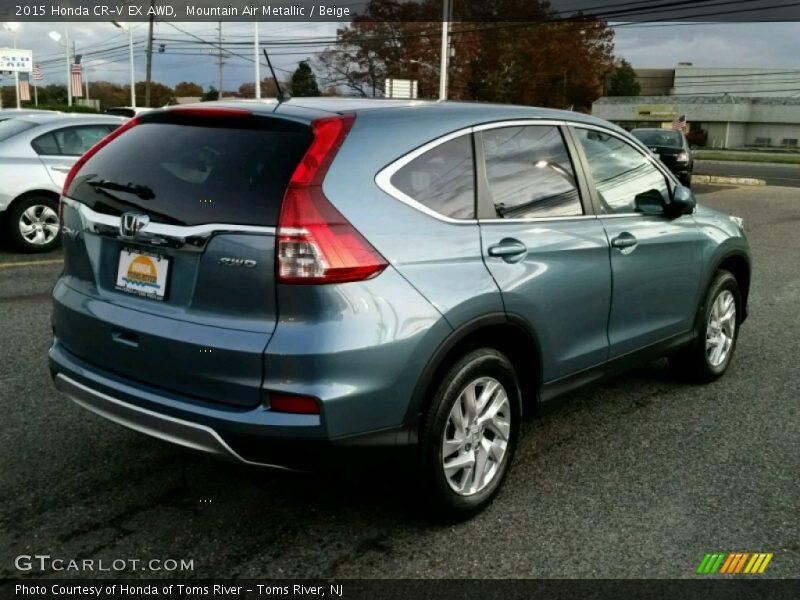 Mountain Air Metallic / Beige 2015 Honda CR-V EX AWD