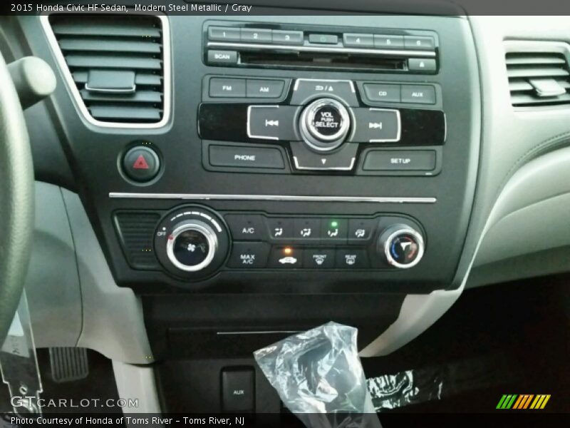 Modern Steel Metallic / Gray 2015 Honda Civic HF Sedan