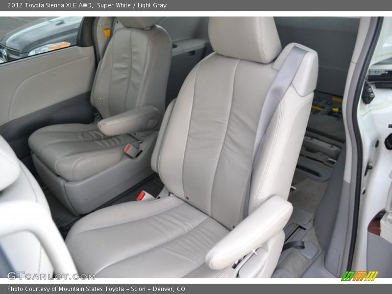 Super White / Light Gray 2012 Toyota Sienna XLE AWD