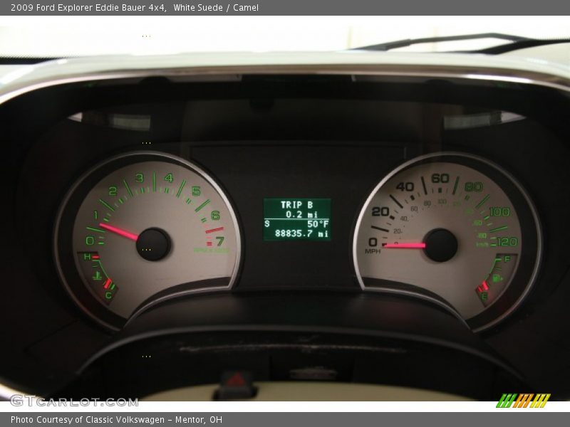 White Suede / Camel 2009 Ford Explorer Eddie Bauer 4x4