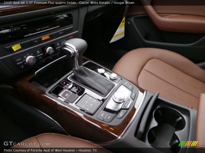 Glacier White Metallic / Nougat Brown 2015 Audi A6 3.0T Premium Plus quattro Sedan