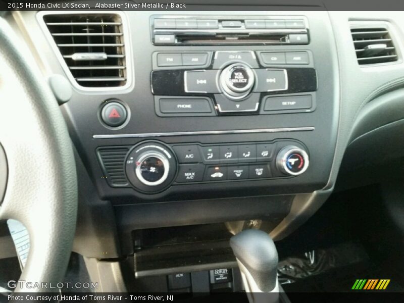 Alabaster Silver Metallic / Black 2015 Honda Civic LX Sedan
