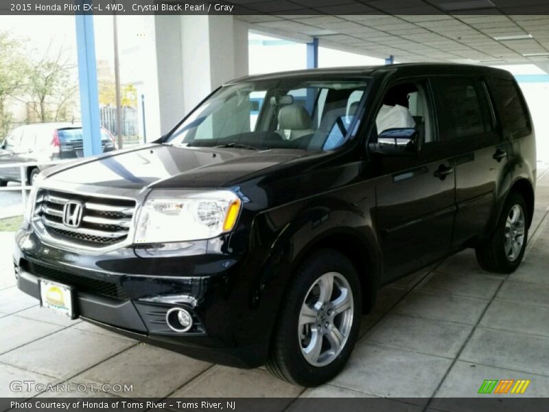 Crystal Black Pearl / Gray 2015 Honda Pilot EX-L 4WD