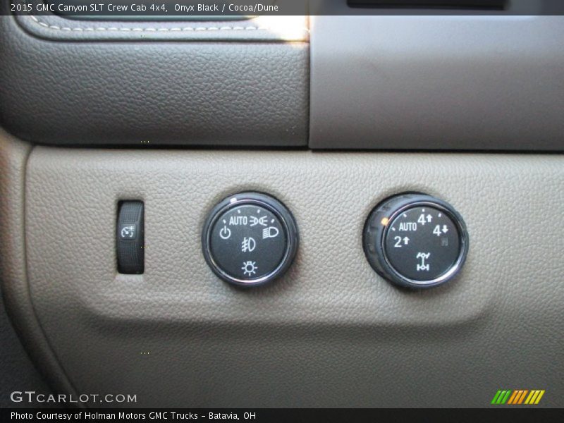 Controls of 2015 Canyon SLT Crew Cab 4x4