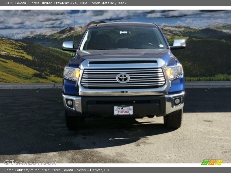 Blue Ribbon Metallic / Black 2015 Toyota Tundra Limited CrewMax 4x4