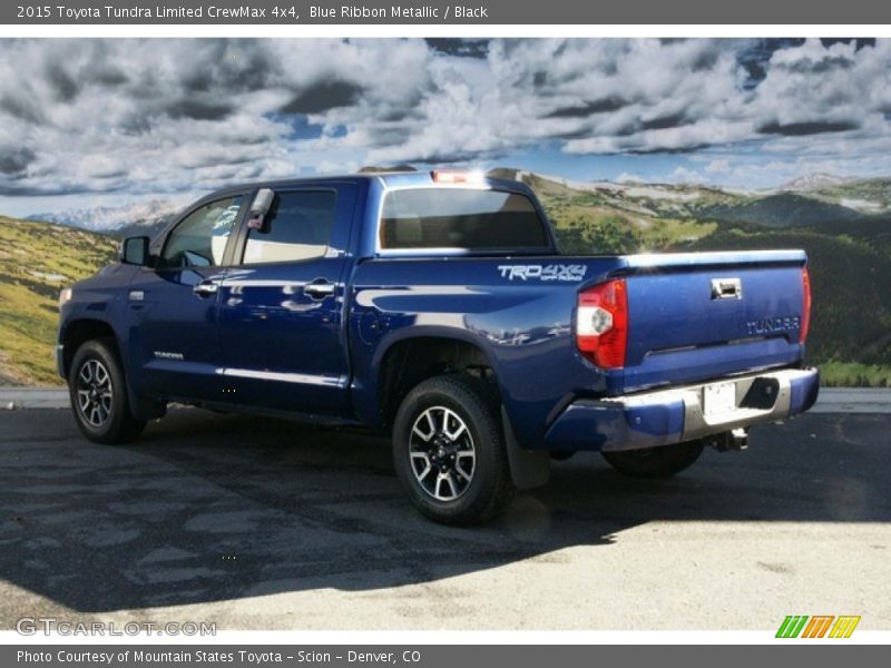 Blue Ribbon Metallic / Black 2015 Toyota Tundra Limited CrewMax 4x4