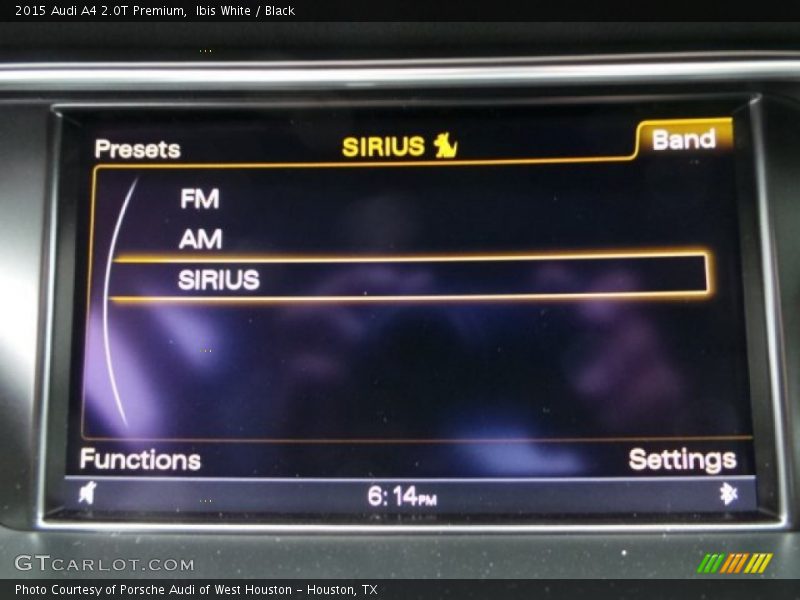 Ibis White / Black 2015 Audi A4 2.0T Premium