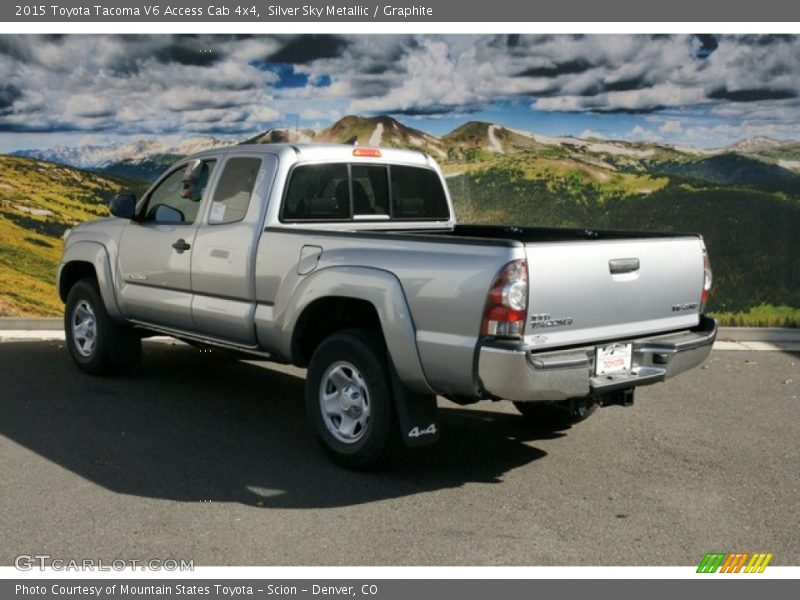 Silver Sky Metallic / Graphite 2015 Toyota Tacoma V6 Access Cab 4x4