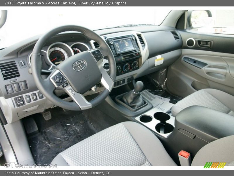 Graphite Interior - 2015 Tacoma V6 Access Cab 4x4 