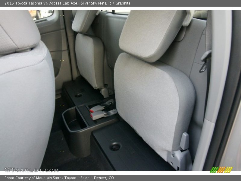 Rear Seat of 2015 Tacoma V6 Access Cab 4x4
