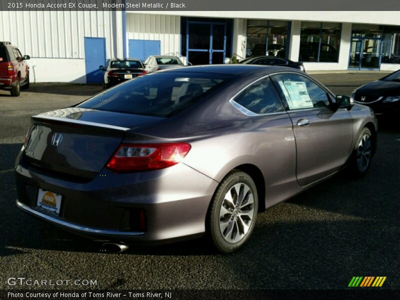 Modern Steel Metallic / Black 2015 Honda Accord EX Coupe