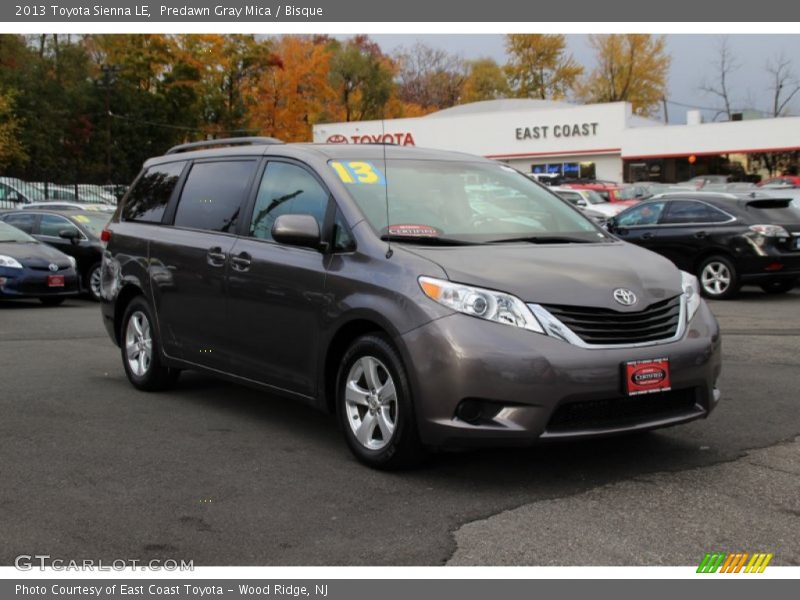 Predawn Gray Mica / Bisque 2013 Toyota Sienna LE