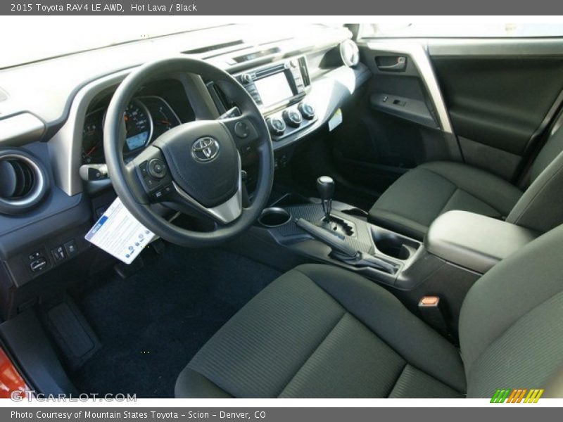 Hot Lava / Black 2015 Toyota RAV4 LE AWD