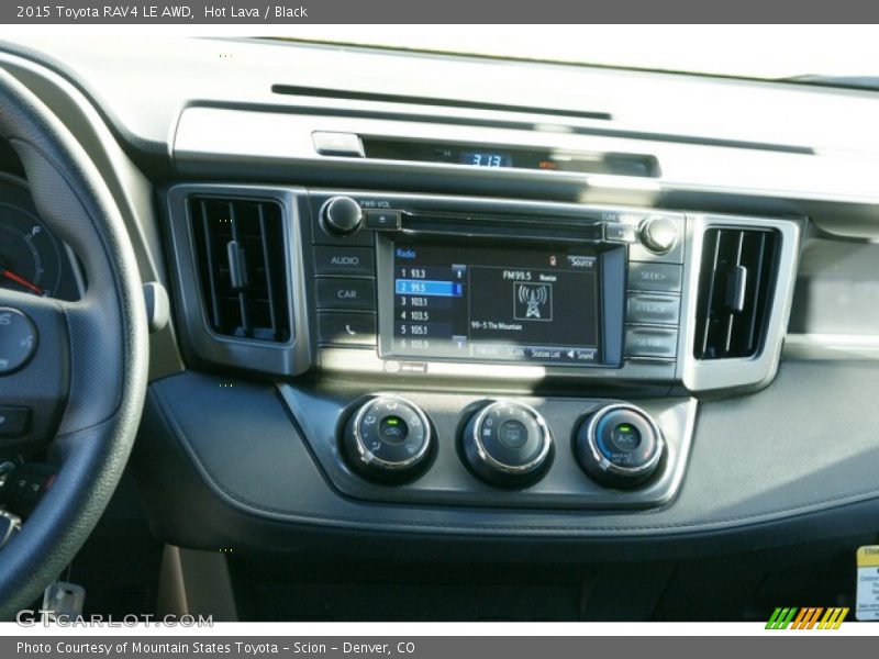 Hot Lava / Black 2015 Toyota RAV4 LE AWD