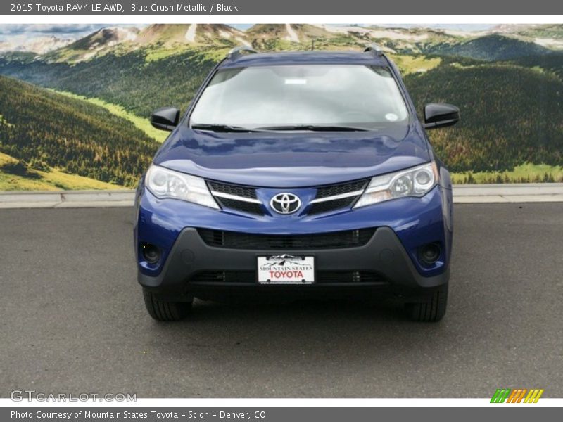 Blue Crush Metallic / Black 2015 Toyota RAV4 LE AWD