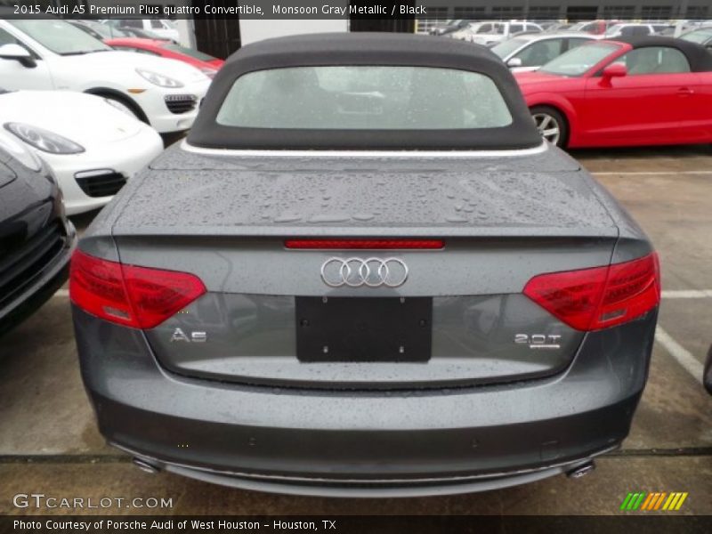 Monsoon Gray Metallic / Black 2015 Audi A5 Premium Plus quattro Convertible