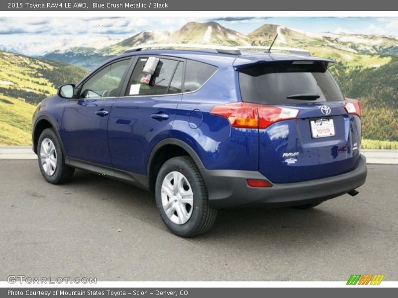 Blue Crush Metallic / Black 2015 Toyota RAV4 LE AWD