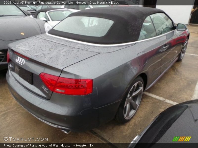 Monsoon Gray Metallic / Black 2015 Audi A5 Premium Plus quattro Convertible