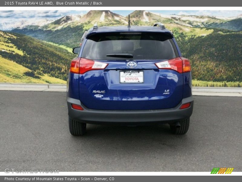 Blue Crush Metallic / Black 2015 Toyota RAV4 LE AWD