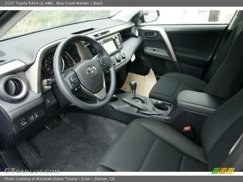 Blue Crush Metallic / Black 2015 Toyota RAV4 LE AWD