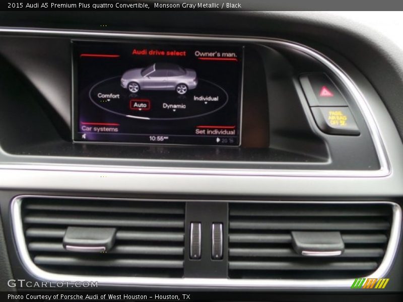 Monsoon Gray Metallic / Black 2015 Audi A5 Premium Plus quattro Convertible